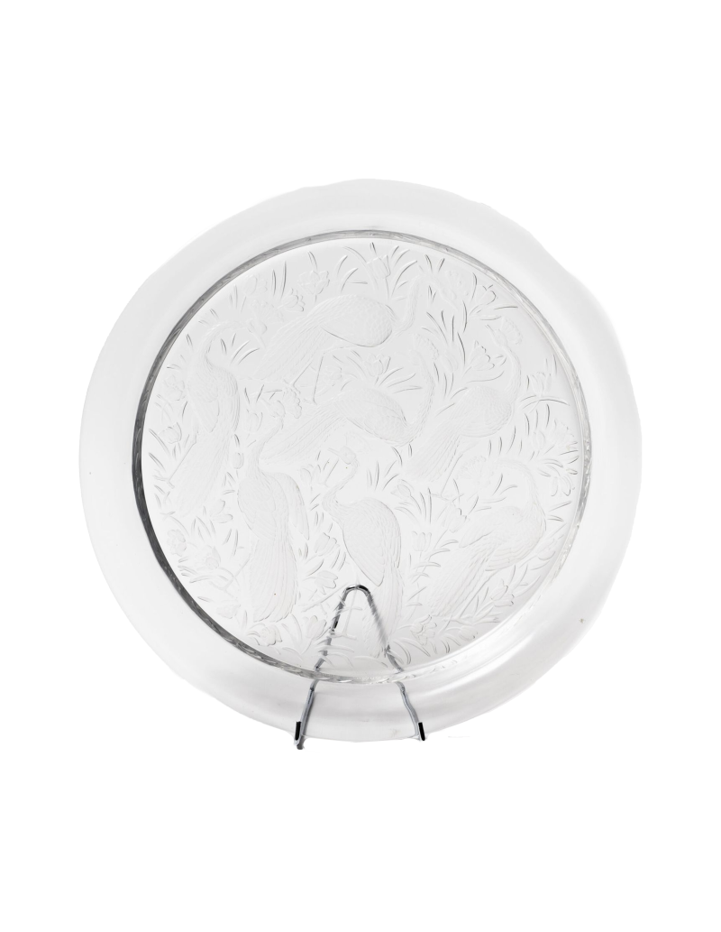 Lalique France : Round tray "NIGERIA"