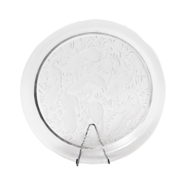 Lalique France : Round tray "NIGERIA"