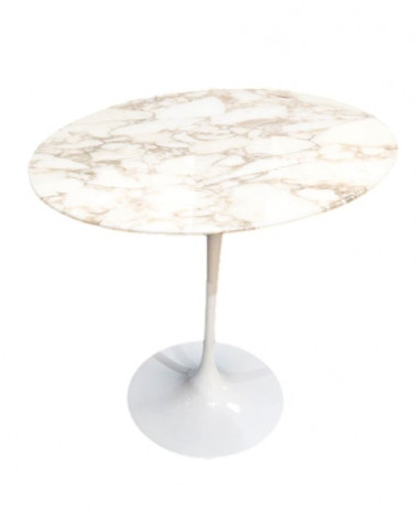 Eero SAARINEN (1910-1961), Edition Knoll : Oval marble pedestal table