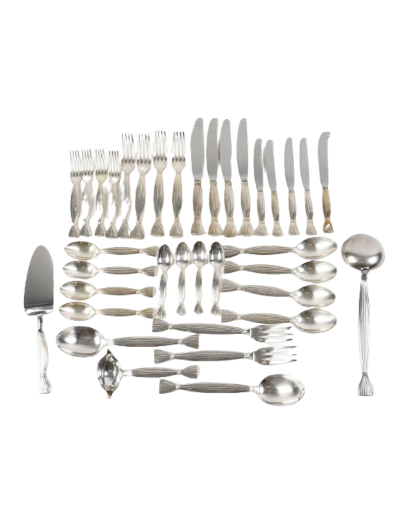 HERMES, Moisson Ménagère silver plated 96 pieces.