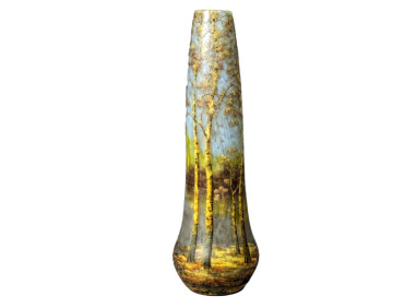 DAUM NANCY “landscape” vase