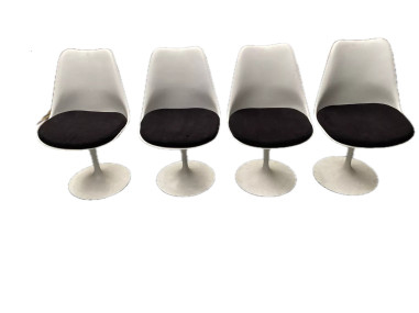 Eero SAARINEN (1910-1961) & KNOLL INTERNATIONAL (publisher)4 swivel chairs