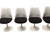 Eero SAARINEN (1910-1961) & KNOLL INTERNATIONAL (publisher)4 swivel chairs