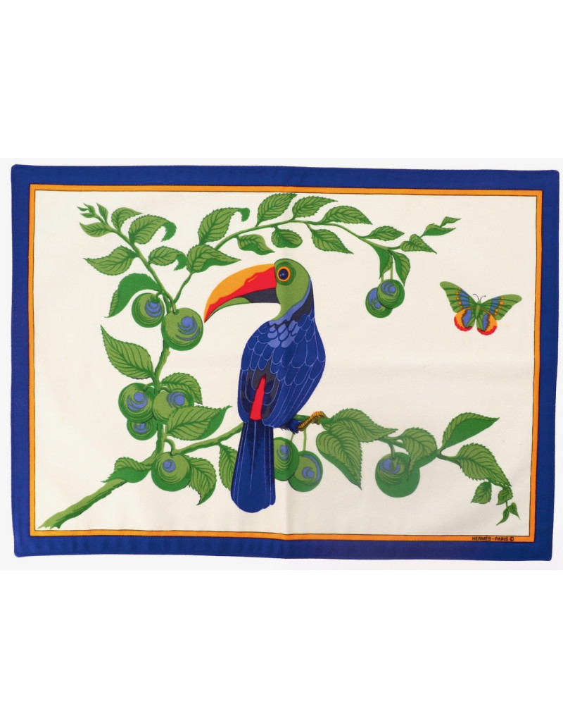 HERMES, Paris 4 placemats, “Toucan” model