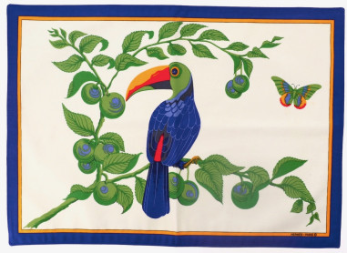 HERMES, Paris 4 placemats, “Toucan” model